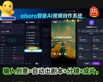 aisora 智能 AI 视频创作系统